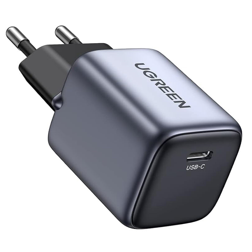 Cargador de red UGREEN CD319, 30W, 3A, 1 x USB-C, Gris