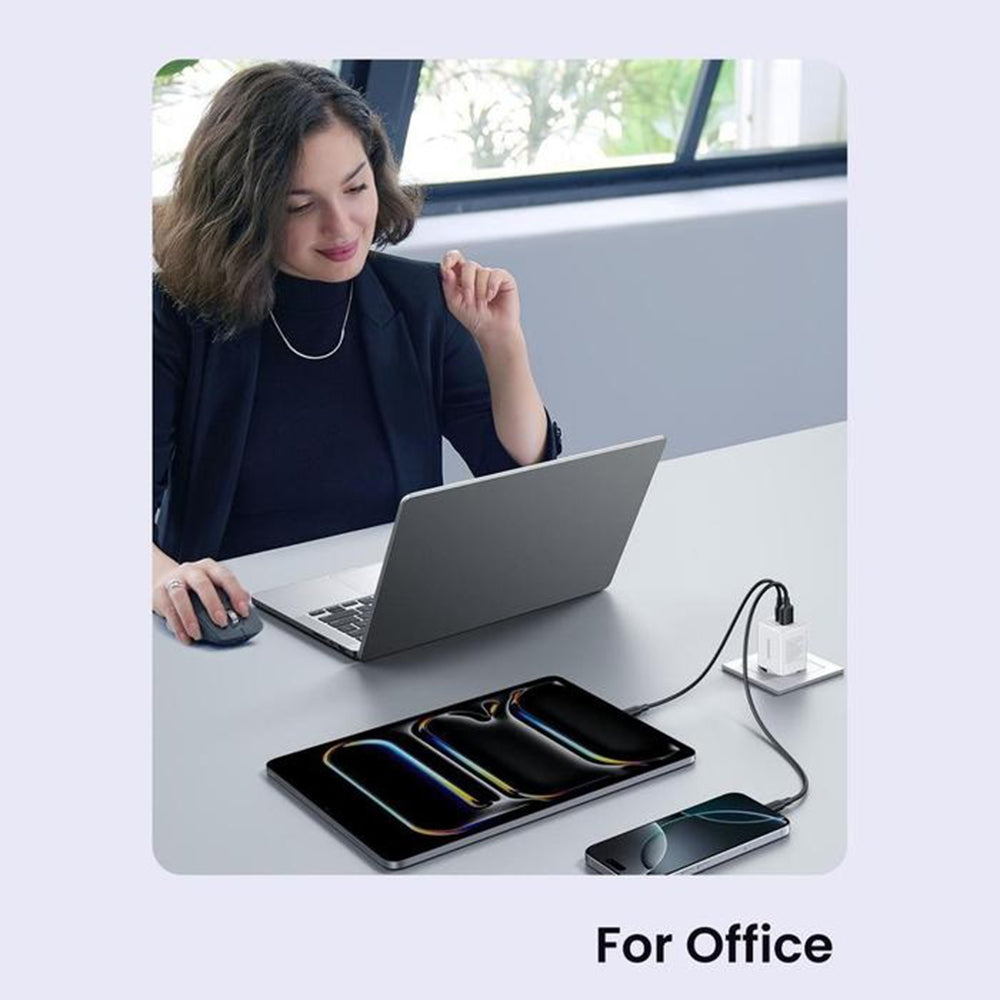 Cargador de Red UGREEN X516, 30W, 3A, 1 x USB-A - 1 x USB-C, Azul