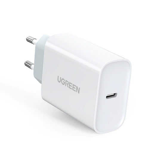 Cargador de red UGREEN CD127, 30W, 3A, 1 x USB-C, Blanco