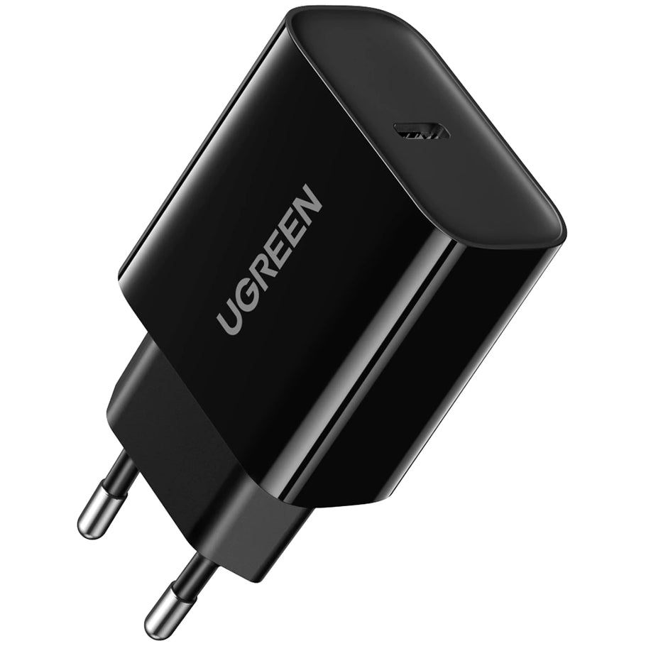 UGREEN CD137 Cargador de red, 18W, 3A, 1 x USB-C, Negro