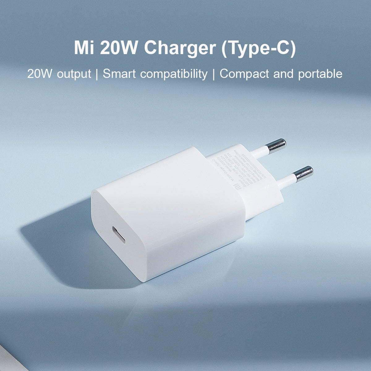 Cargador de red Xiaomi, 20W, 3A, 1 x USB-C, Blanco BHR4927GL
