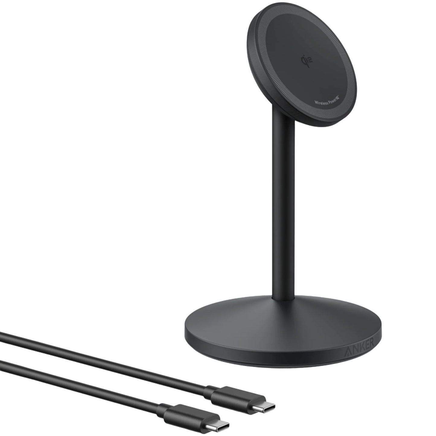 Cargador de Red Inalámbrico Anker MagGo Stand, 15W, 1.67A, Negro A25X1H11