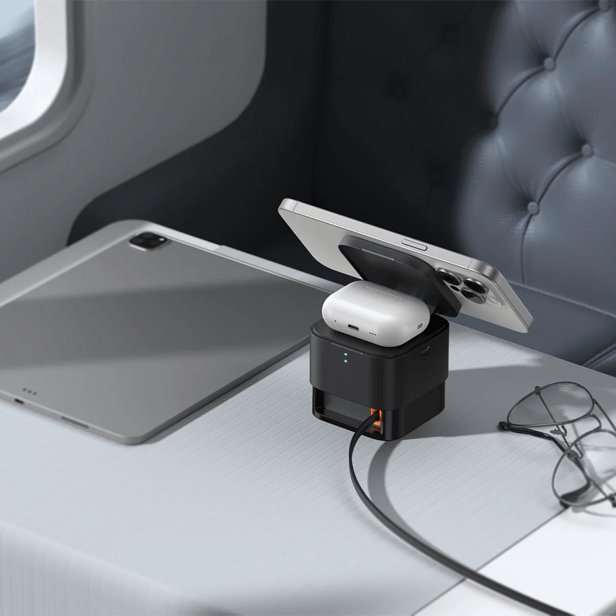 Baseus MagPro 3-in-1 Wireless USB-C Wall Charger, 25W, 1 x USB-C, Black P10264100123-01