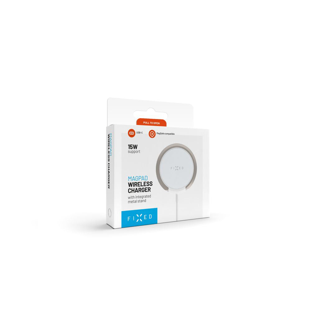 Cargador de Red Inalámbrico Fixed Ring, 15W, 1.67A, Blanco
