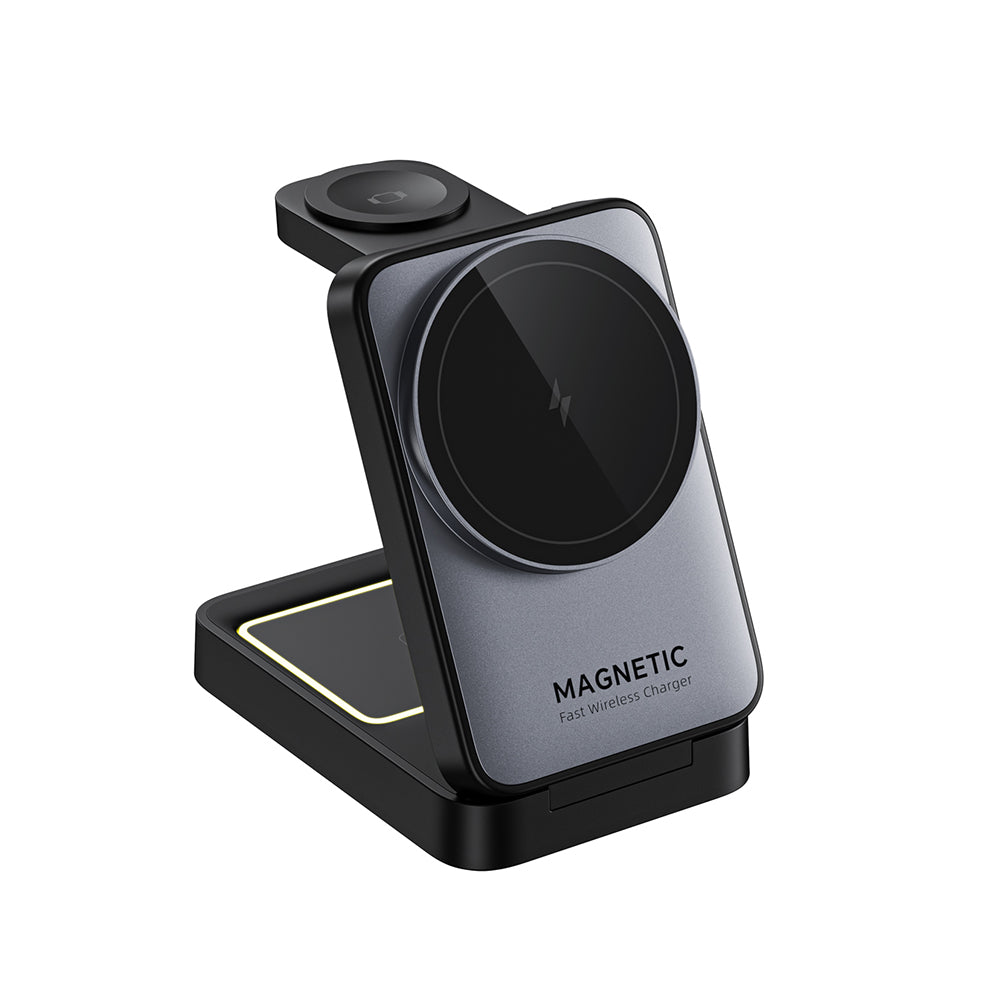 Cargador de Red Inalámbrico HAVIT W3103 3en1, 15W, 1.67A, Negro Gris