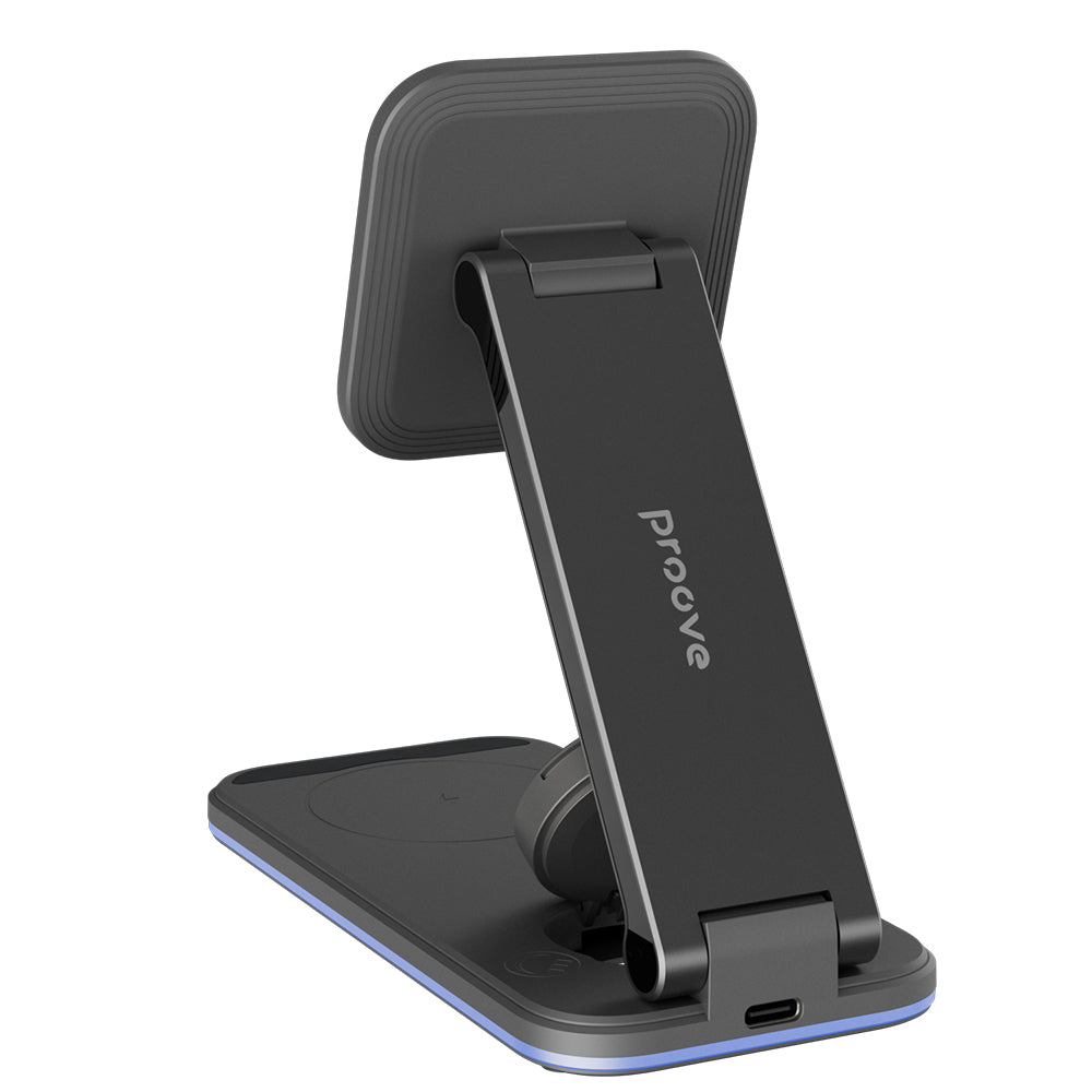 Cargador de Red Inalámbrico Proove Energy Fold 3en1, 15W, 1.67A, Negro WSEF15010001