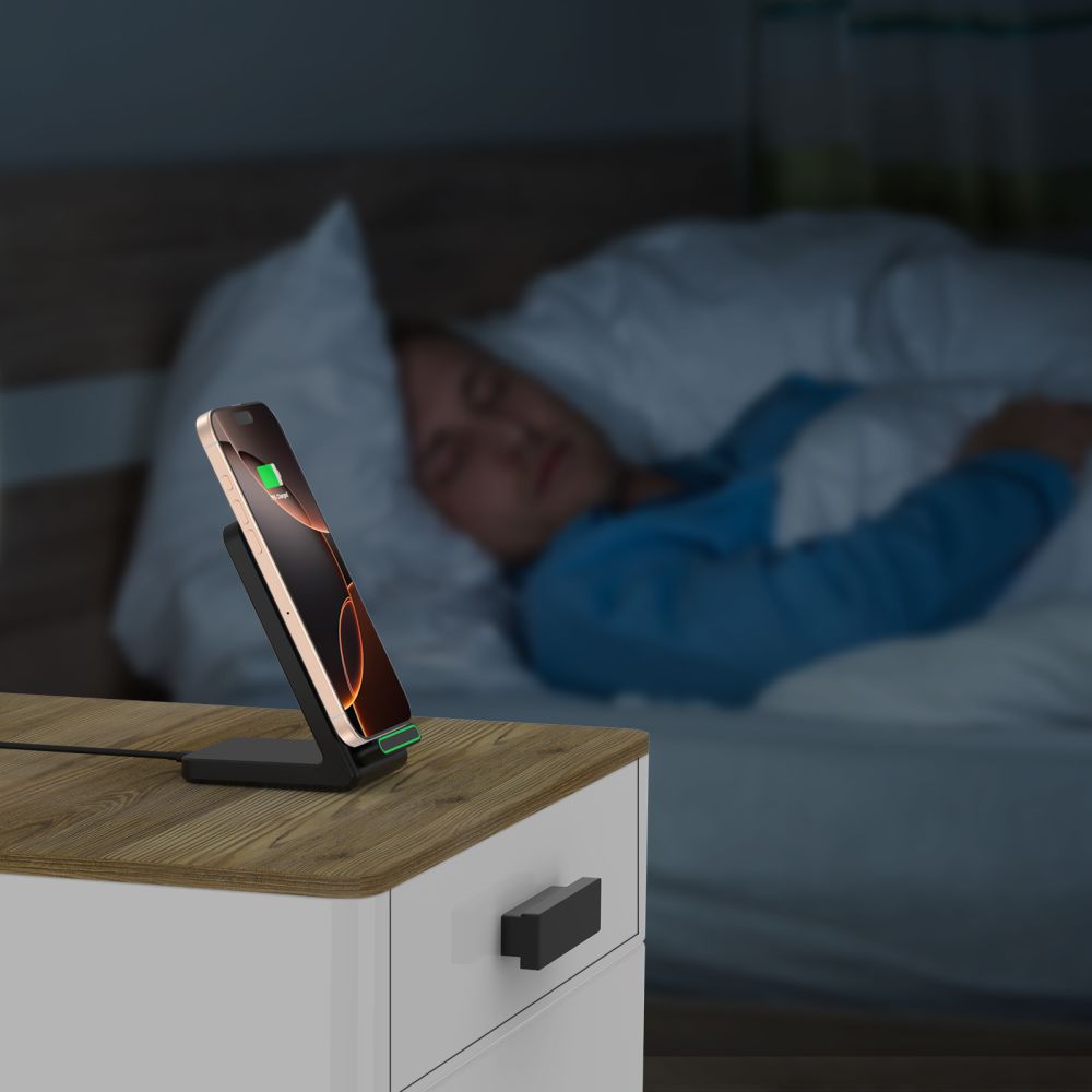 Cargador de red inalámbrico Tech-Protect QI15W-A40, 15 W, 1,67 A, negro