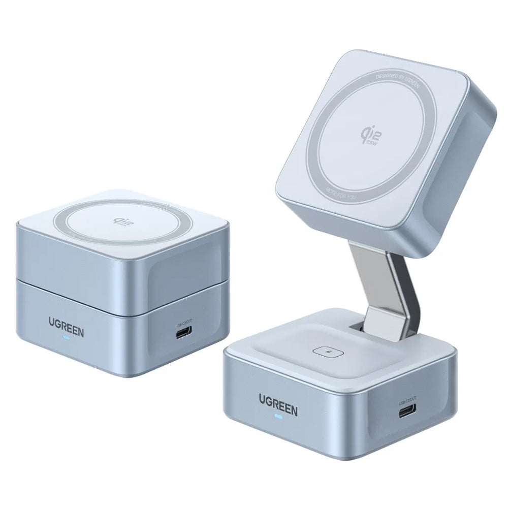Cargador de Red Inalámbrico UGREEN W752 2en1, 35W, 3A, 1 x USB-C, Azul