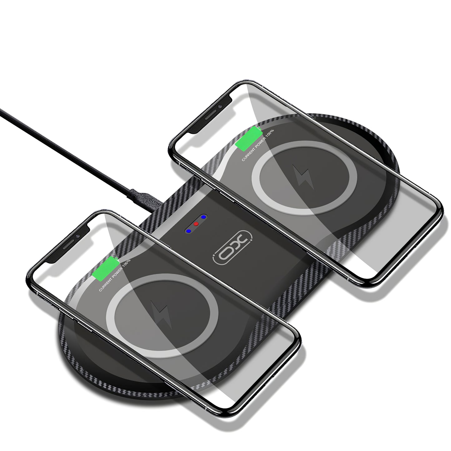 Cargador de red inalámbrico XO Design WX026, 20 W, 1,1 A, negro