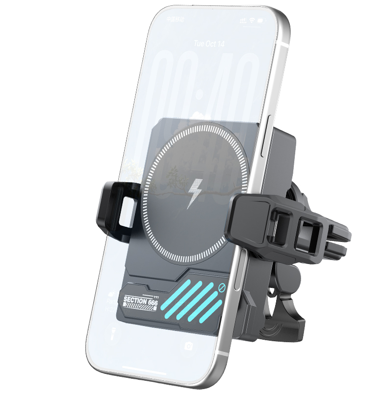 Cargador inalámbrico para coche XO Design SL14, 25 W, negro