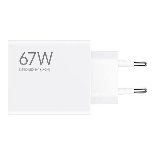 Cargador de Red Xiaomi, 67W, 6.2A, 1 x USB-A, Blanco BHR07SKEU