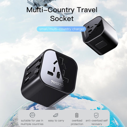 Adaptador de Red Yesido MC09 Travel, Negro