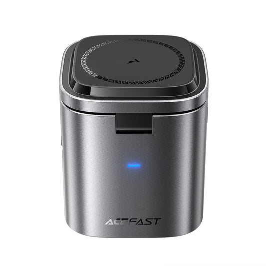 Cargador Estación Con Cable USB-C Acefast Z9 QI 6in1, 80W, 1 x USB-C - 1 x USB-A, Negro