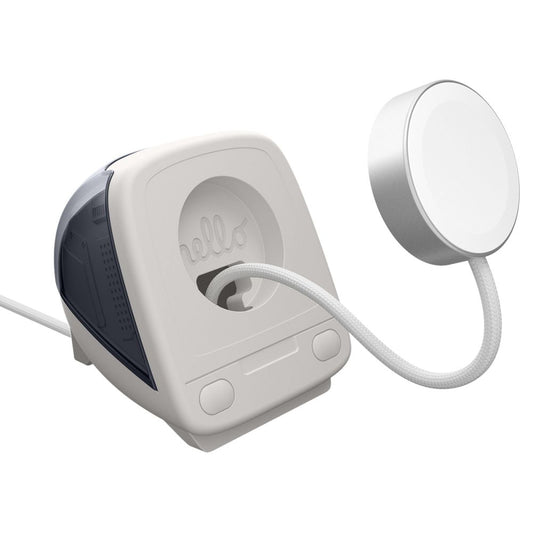 Soporte Spigen C1 Classic para Cargador Inalámbrico Apple Watch Series, Gris