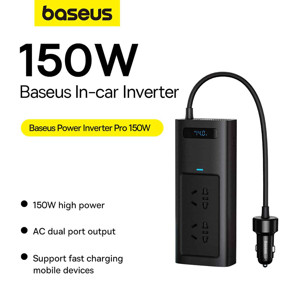Inversor Eléctrico para Auto Baseus Power Pro, 150W CGNB020101