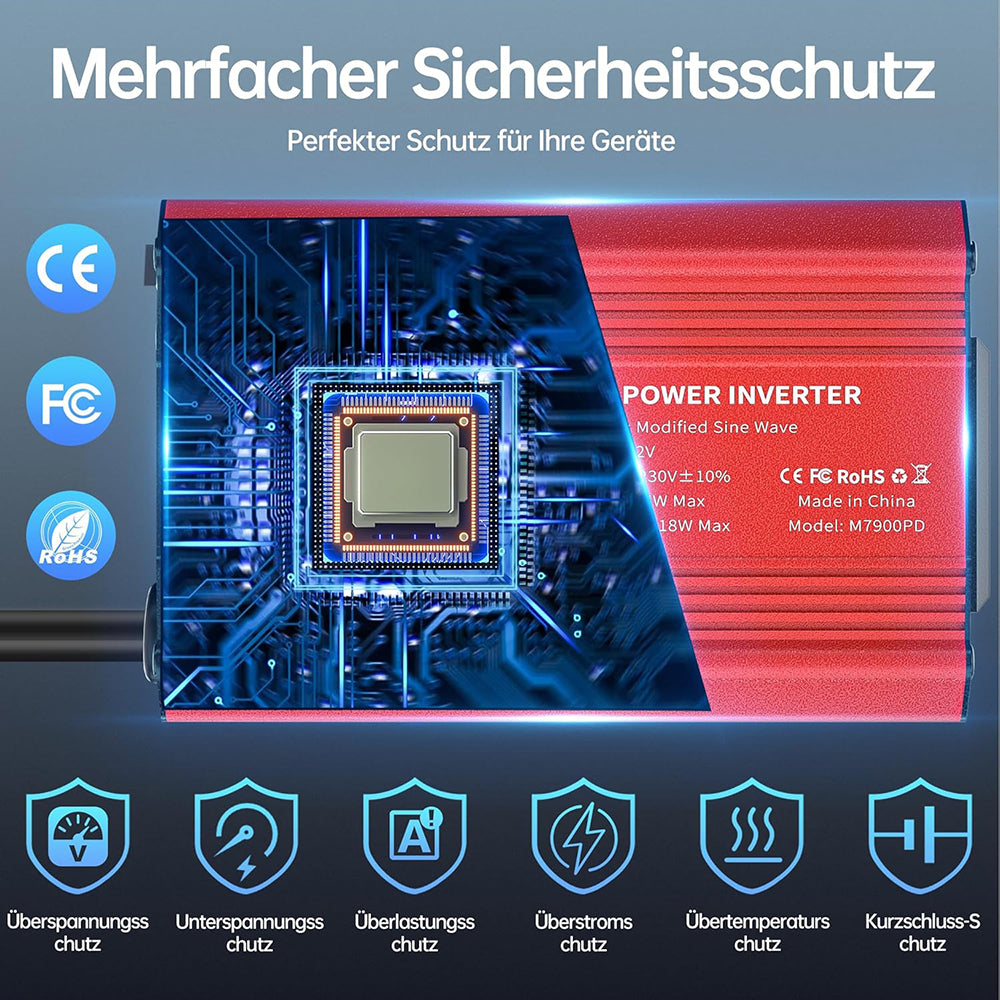 Inversor Eléctrico para Auto Techsuit FlexiCarVolt, 300W