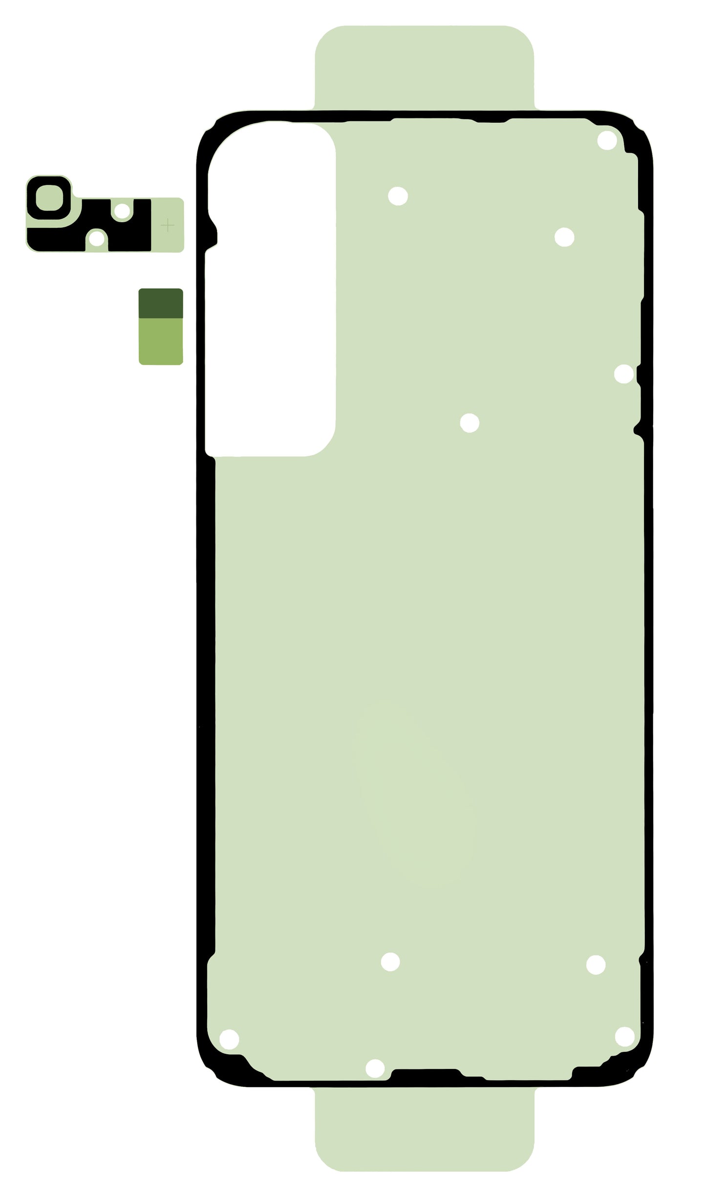 Kit Adhesivo Tapa Batería Samsung Galaxy S25+ S936, Service Pack GH82-36508A