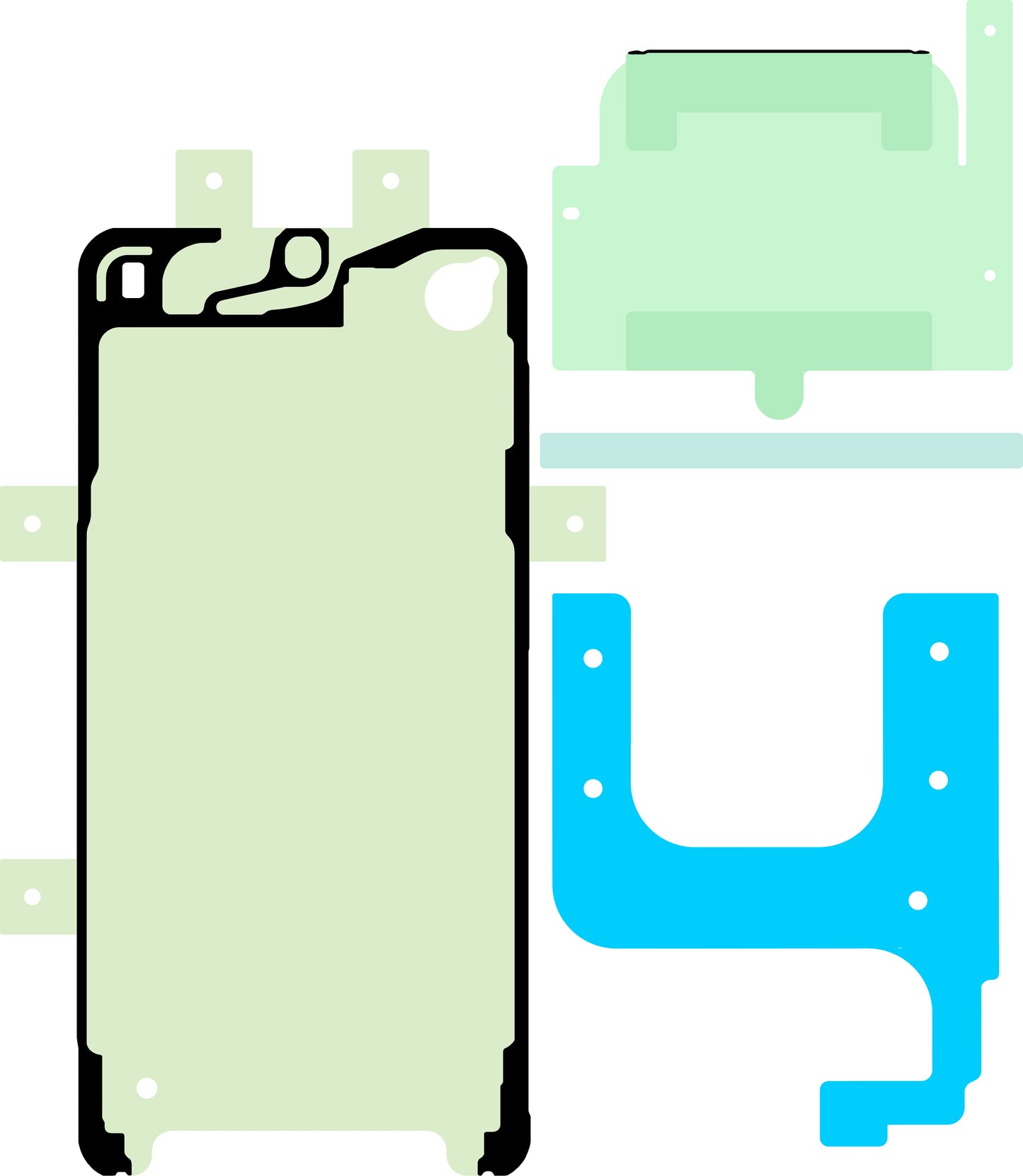 Kit Adhesivo Display Samsung Galaxy S23+ S916, Service Pack GH82-30555A