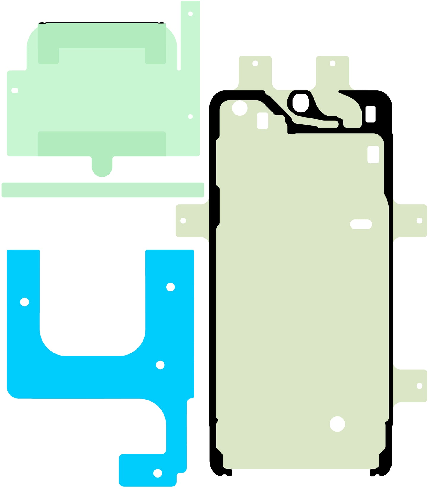 Kit Adhesivo Display Samsung Galaxy S23 S911, Service Pack GH82-30551A