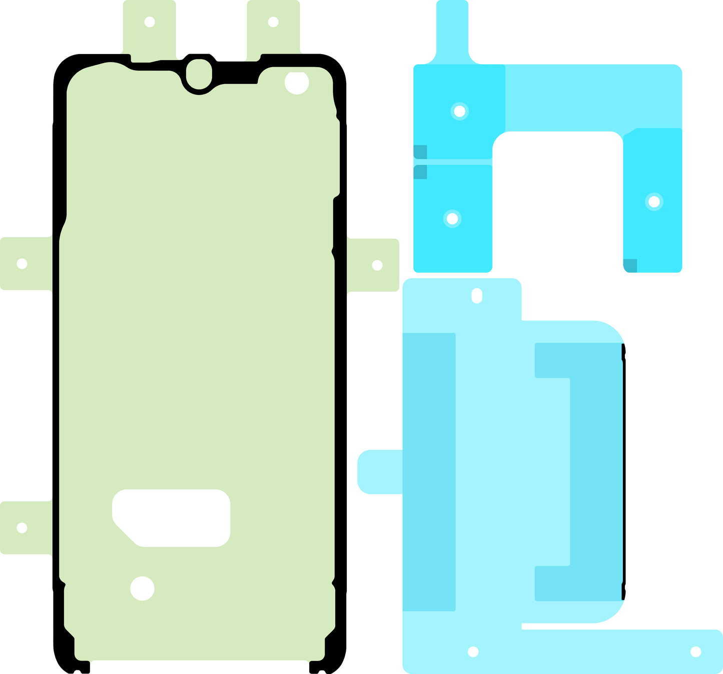 Kit Adhesivo Display Samsung Galaxy S22 5G S901, Service Pack GH82-30244A