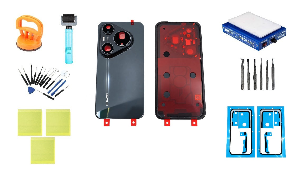 Kit de tapa de batería Huawei Pura 90s Pro Max Graphite Black Service Pack y herramientas de servicio específicas