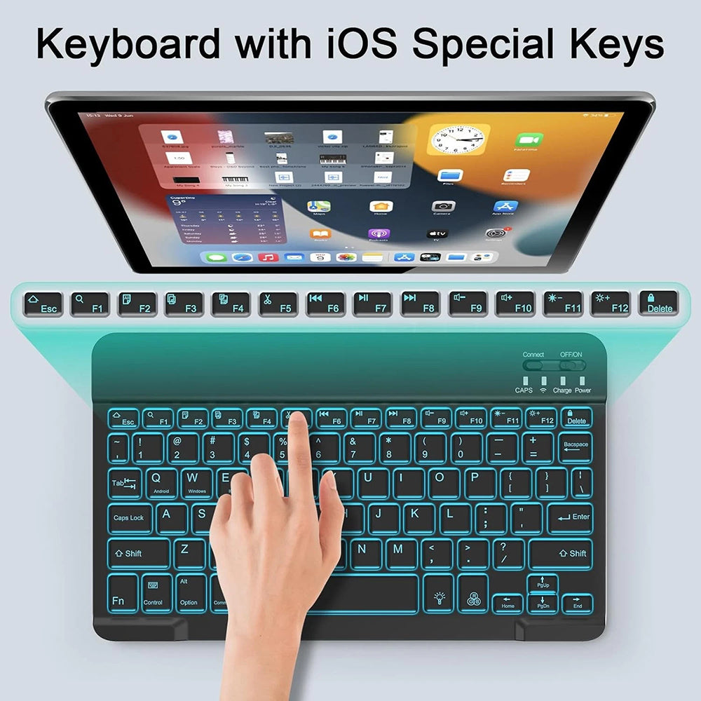 Kit Teclado Ratón Inalámbrico Techsuit AirCombo WKM1, BT / Wi-Fi, Negro