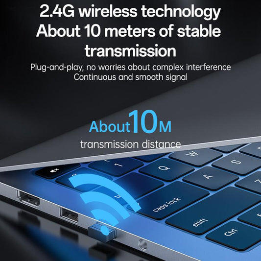 Kit Teclado y Ratón Inalámbrico Yesido KB43, Negro