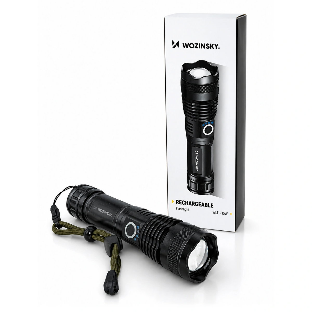 Linterna LED WZK WLT-15W, 1500lm, IP65