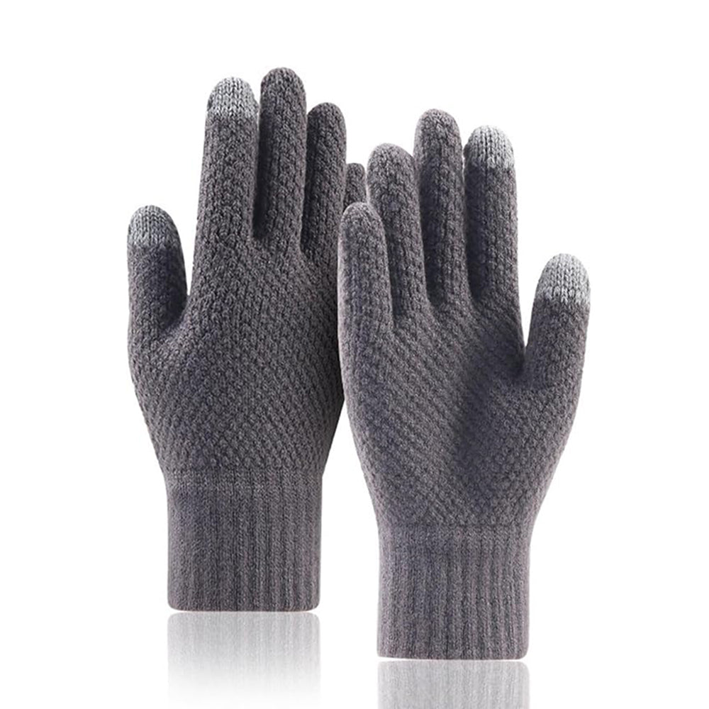 Guantes de Invierno Táctiles para Hombre Techsuit ST0013, Talla 22cm, Gris