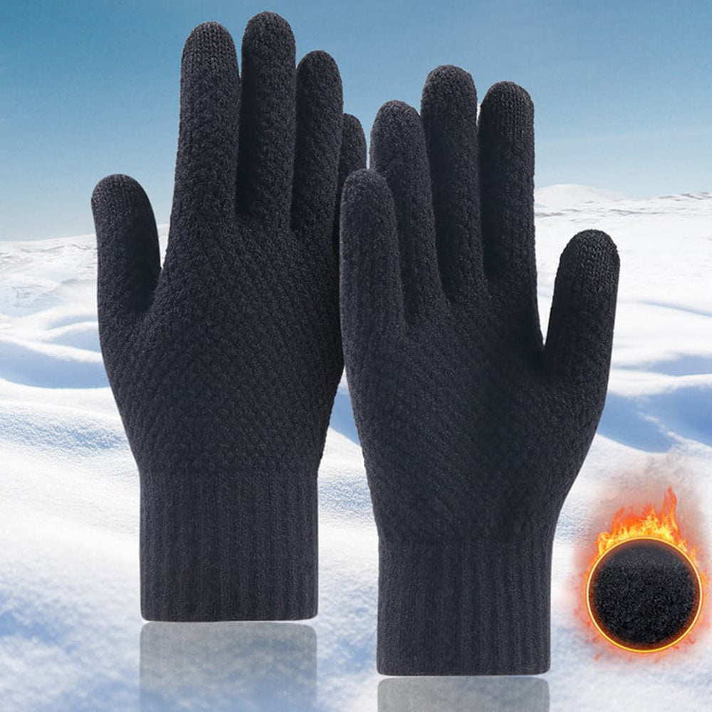 Guantes de Invierno Táctiles para Hombre Techsuit ST0013, Talla 22cm, Gris