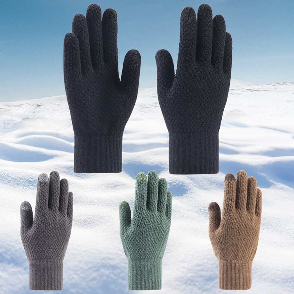 Guantes de Invierno Táctiles para Hombre Techsuit ST0013, Talla 22cm, Gris