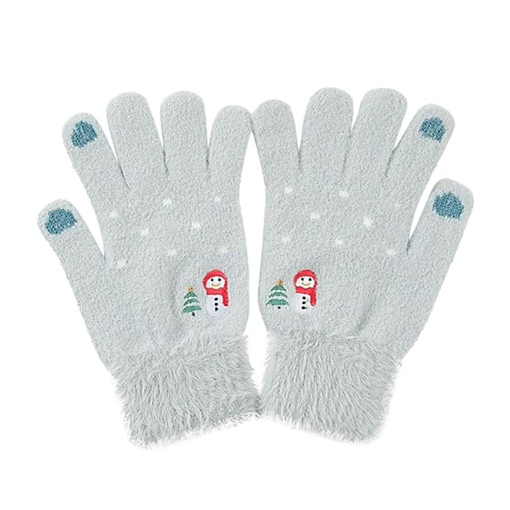 Guantes de Invierno Táctiles para Mujer Techsuit ST0011, Talla 17cm, Azules