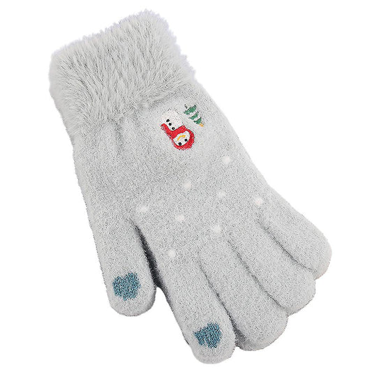 Guantes de Invierno Táctiles para Mujer Techsuit ST0011, Talla 17cm, Azules