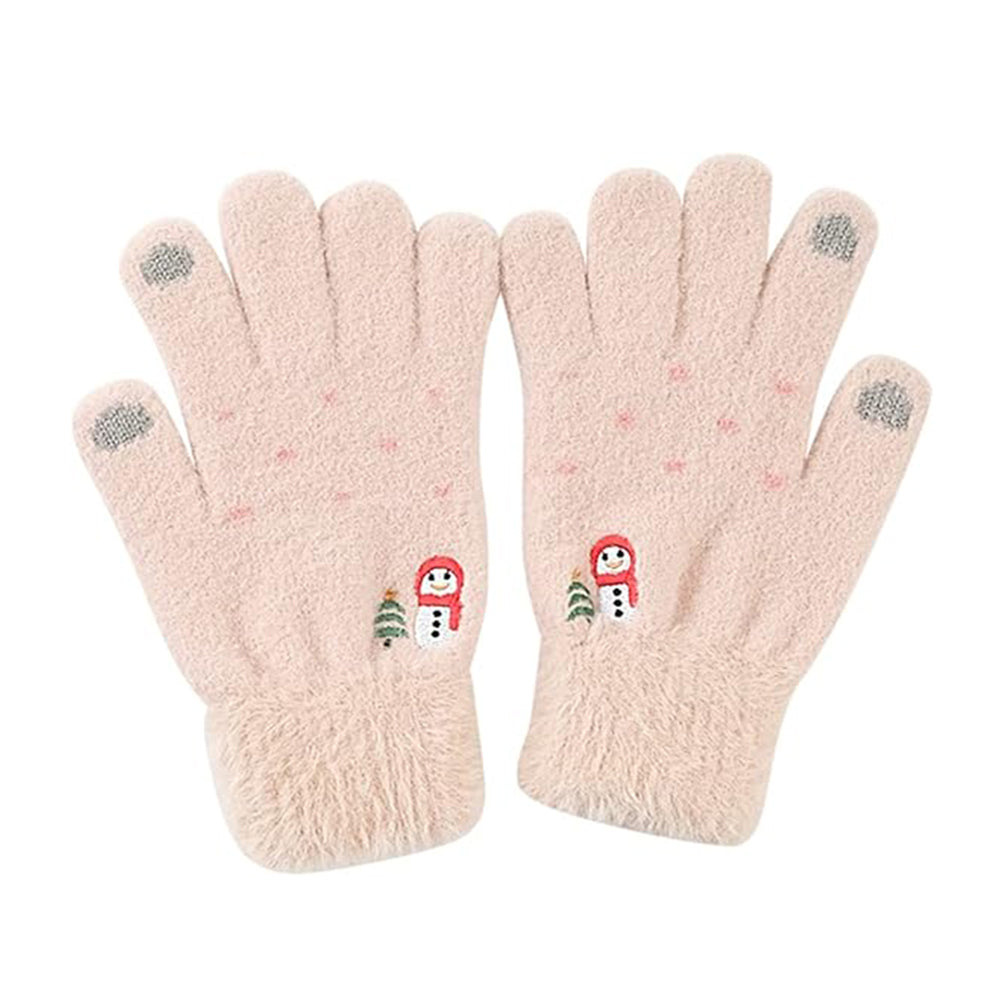 Guantes de Invierno Táctiles para Mujer Techsuit ST0011, Talla 17cm, Beige
