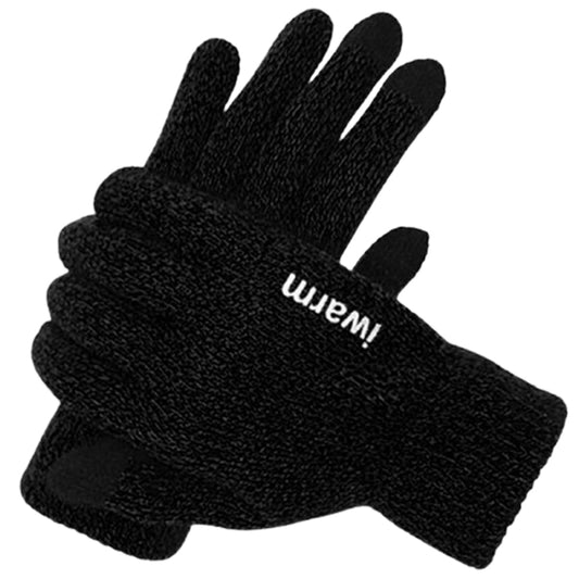 Guantes de Invierno Táctiles Iwarm ST0005, Talla 21cm, Negros