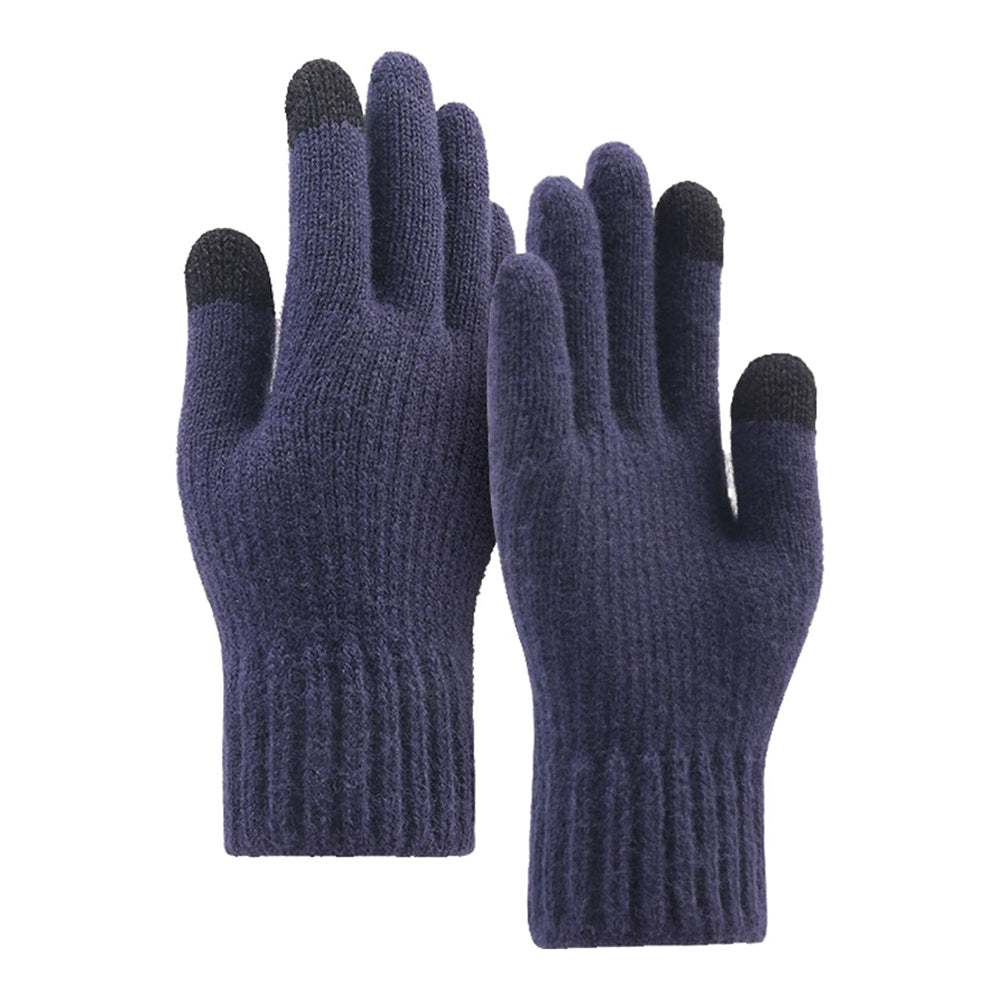Guantes de Invierno Táctiles Unisex Techsuit ST0012, Talla 22cm, Azul Marino