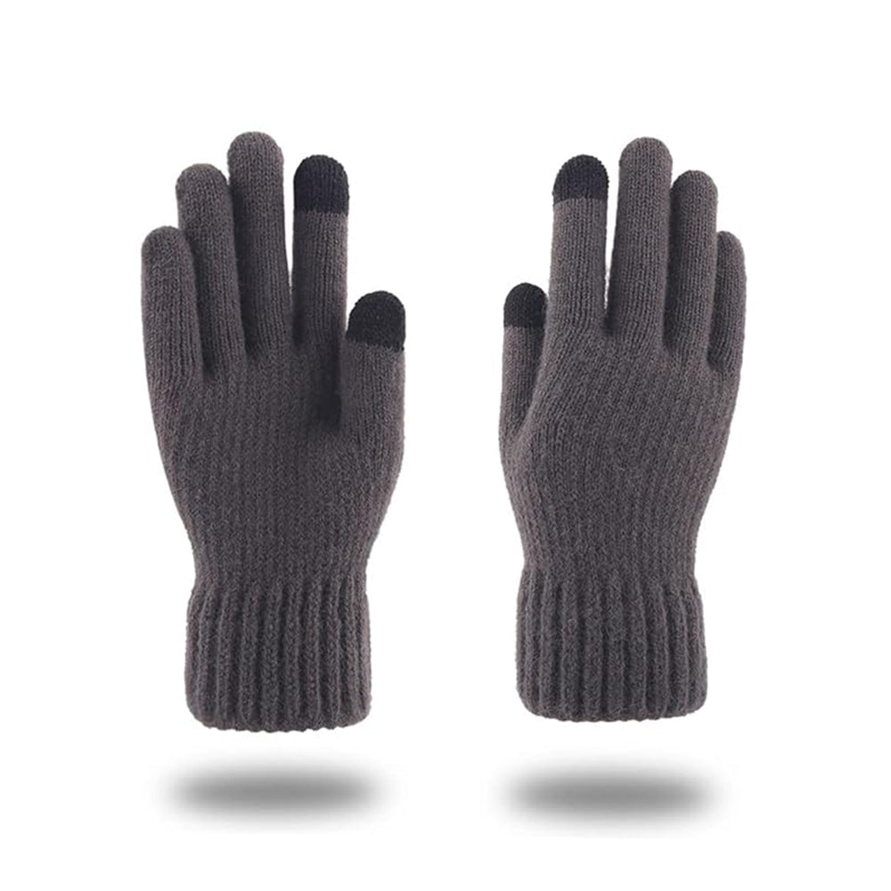 Guantes de Invierno Táctiles Unisex Techsuit ST0012, Talla 22cm, Gris