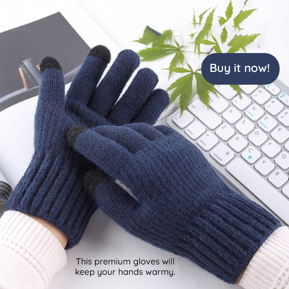 Guantes de Invierno Táctiles Unisex Techsuit ST0012, Talla 22cm, Gris