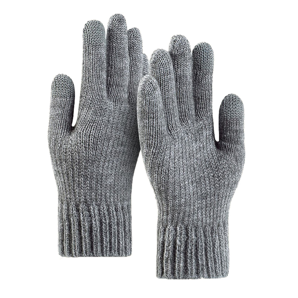 Guantes de Invierno Táctiles Unisex Techsuit ST0012, Talla 22cm, Gris Claro