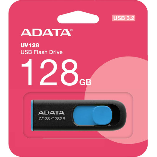 Memoria externa USB-A 3.2 Adata UV128, 128Gb AUV128-128G-RBE