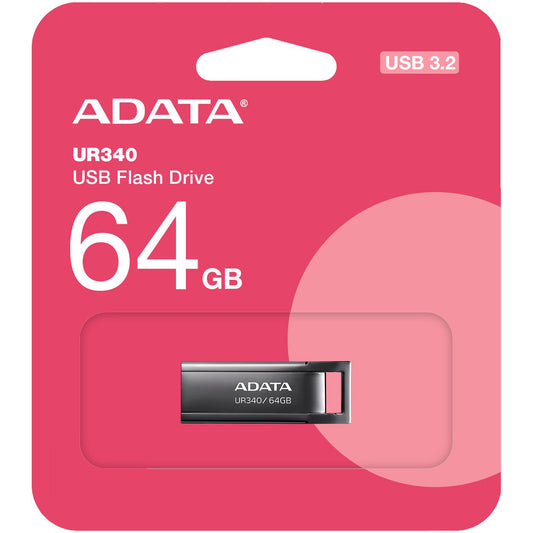 Adata UR340 USB-A 3.2 Memoria externa USB-A 3.2, 64Gb AROY-UR340-64GBK