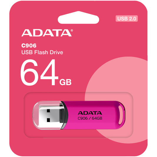 Memoria externa USB-A Adata C906, 64Gb AC906-64G-RPP