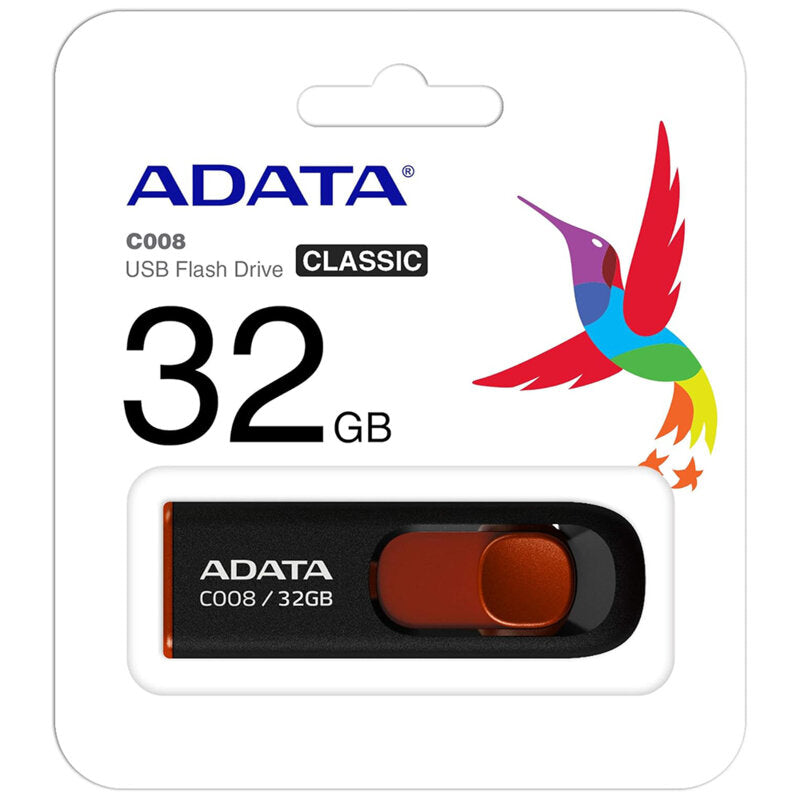 Memoria Externa USB-A Adata C008, 32Gb AC008-32G-RKD