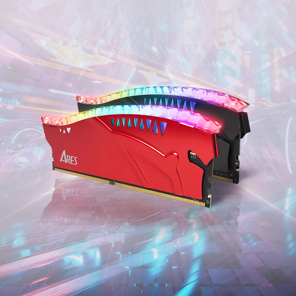 Memoria RAM Dato Ares Armor Lite, DDR5, RGB, 16GB, 6000Mhz, Roja ARB16G5R60