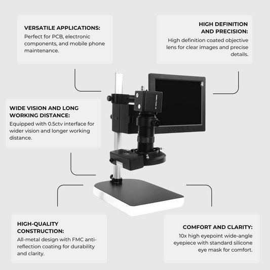 Microscopio Sunshine MS8E-01, Negro