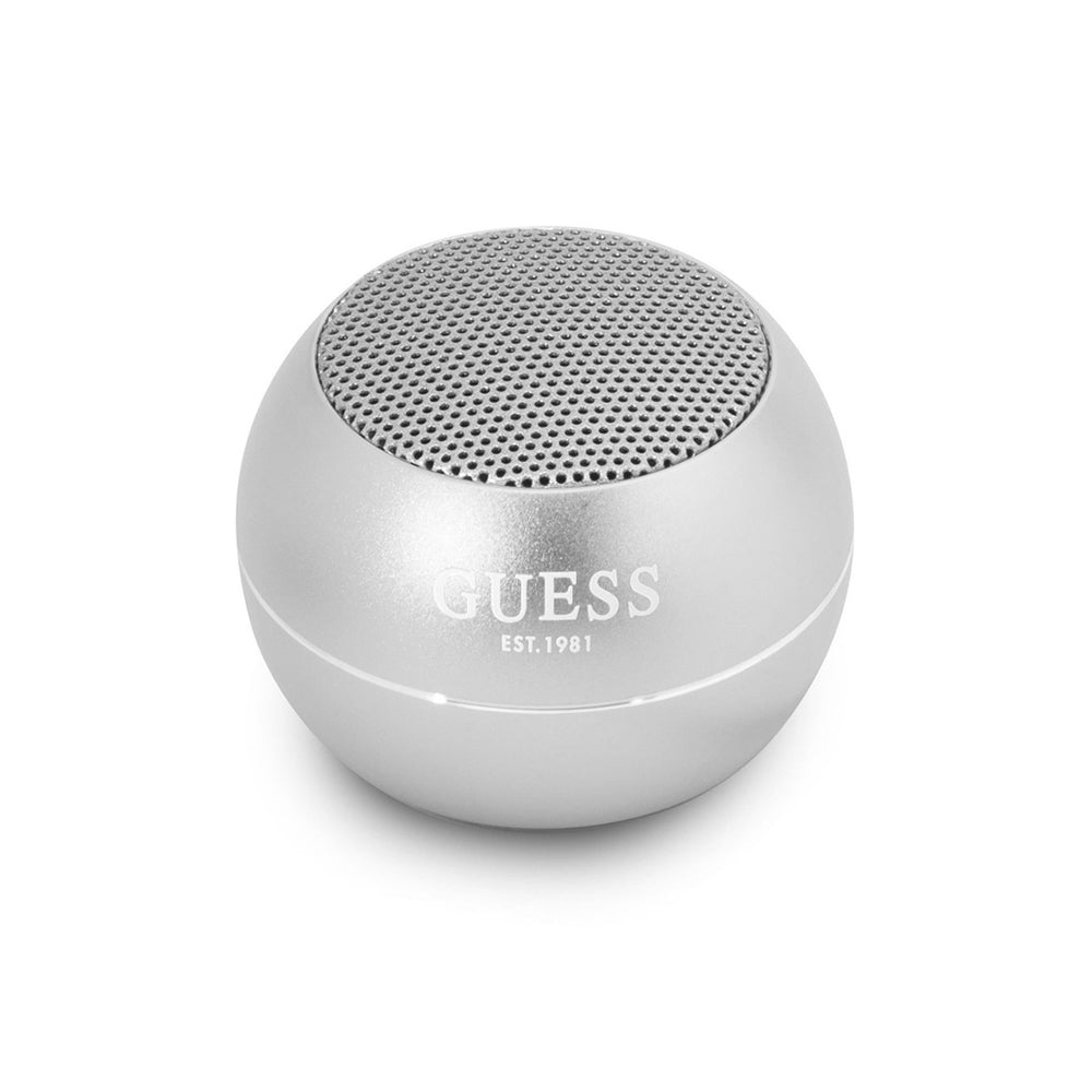 Altavoz Portátil Bluetooth Guess, 3W, Plateado