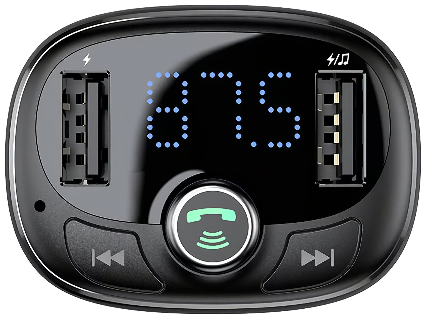 Modulador FM Bluetooth Baseus S-09, 2 x USB-A - 1 x microSD CCMT000301