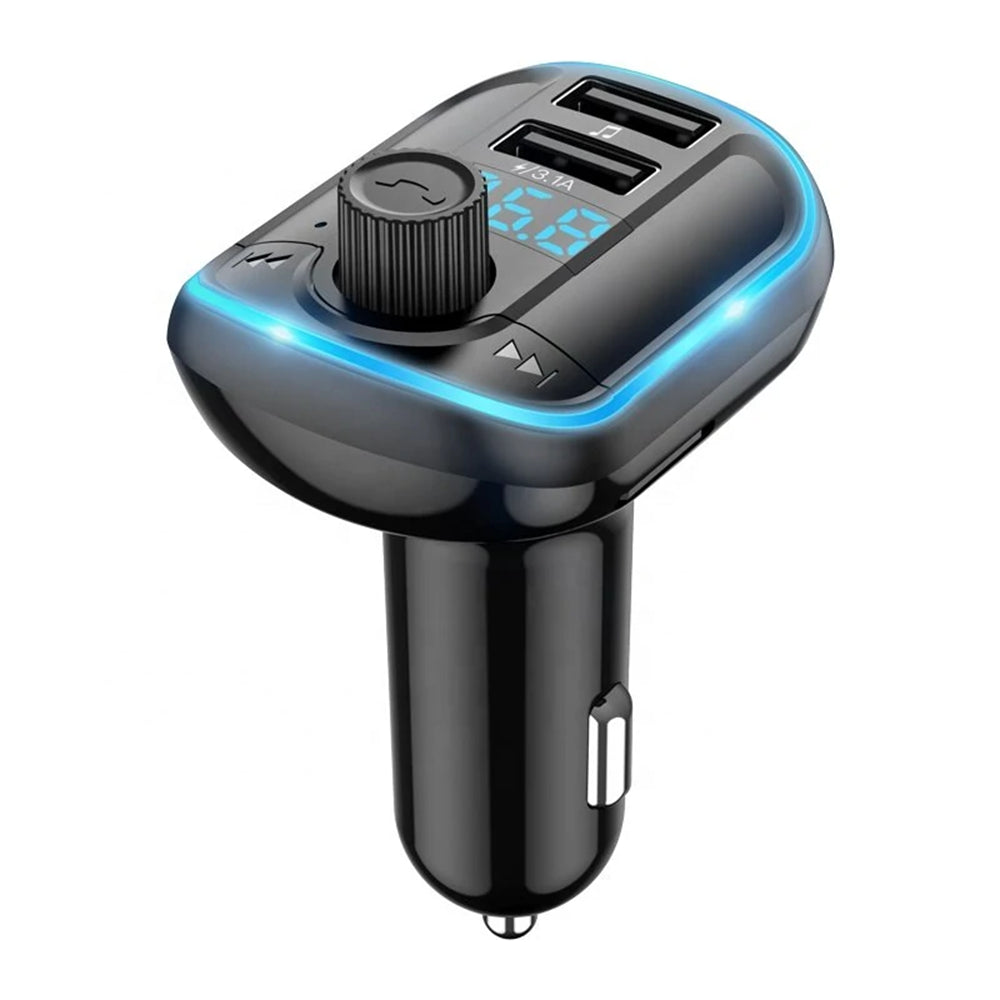 Modulador FM Bluetooth Yesido Y44, 2 x USB-A - 1 x microSD