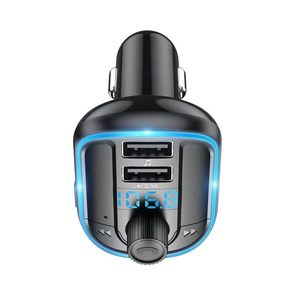 Modulador FM Bluetooth Yesido Y44, 2 x USB-A - 1 x microSD