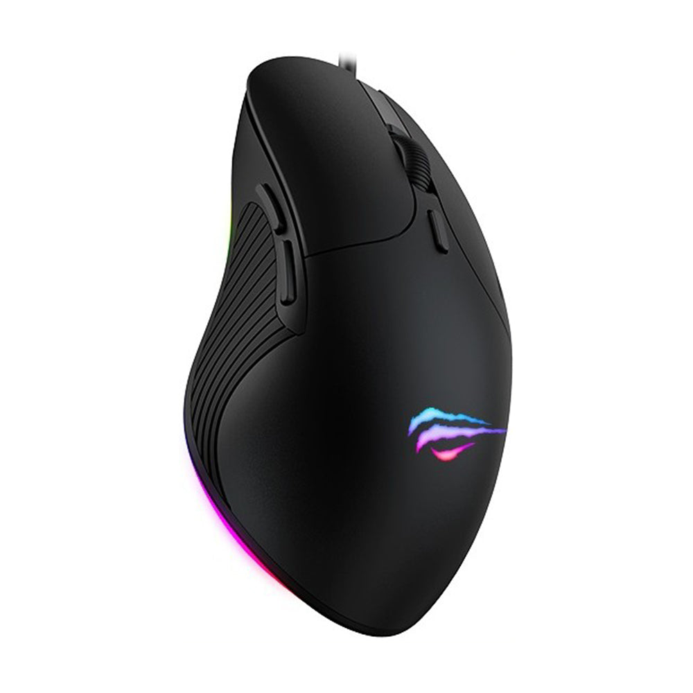 Mouse Gaming Wired USB HAVIT MS1020WB, RGB, 2400DPI, Negro